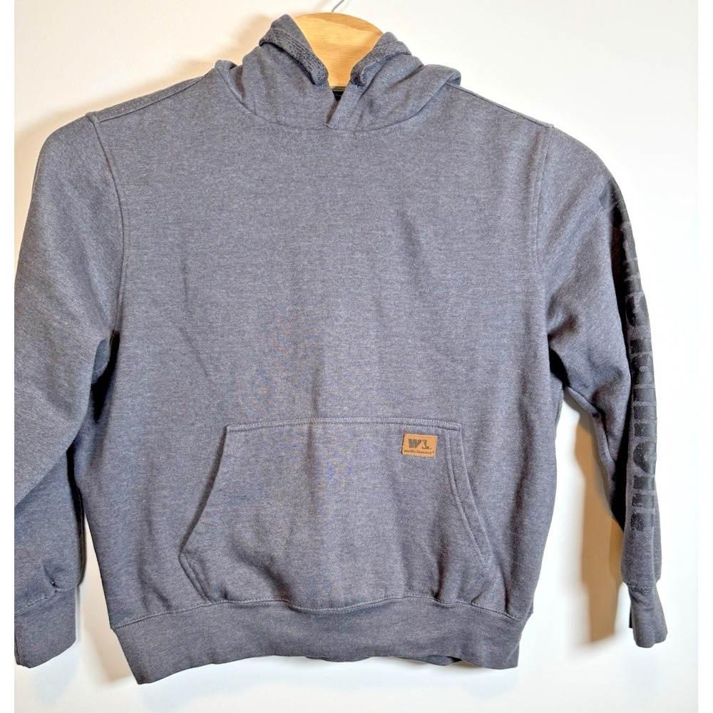 Wells Lamont Hoodie Mens Medium Gray Pullover Sweatshirt Long Sleeve Workwear